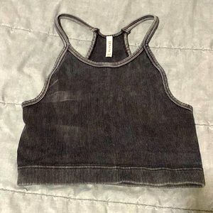 Zenana crop tank bralette thing 1x/2x